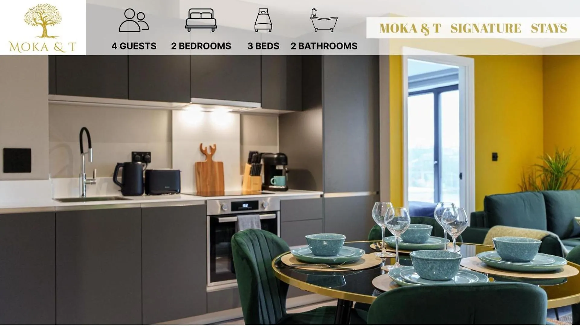 Emerald Elegance, 2Bed 2Bath Leeds Escape, Center & Stadium